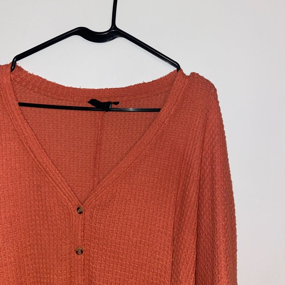UO Out From Under Orange Long Sleeve